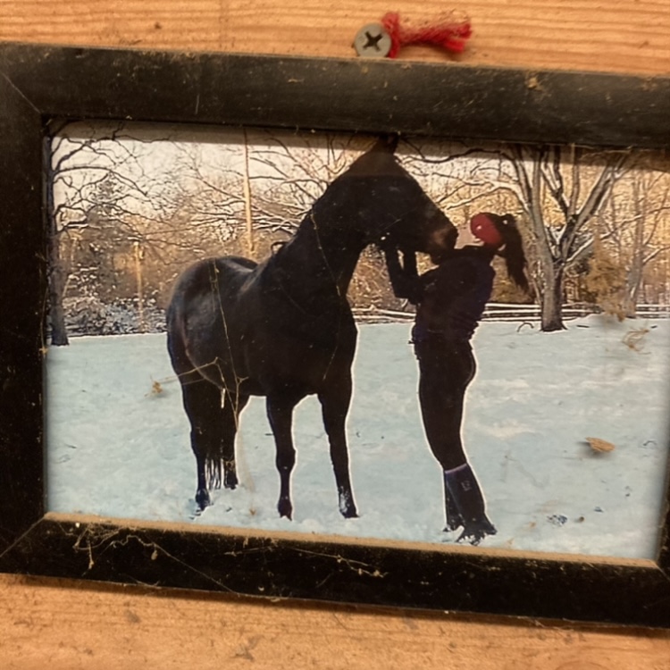 Framed photo of Jenna & Mocha