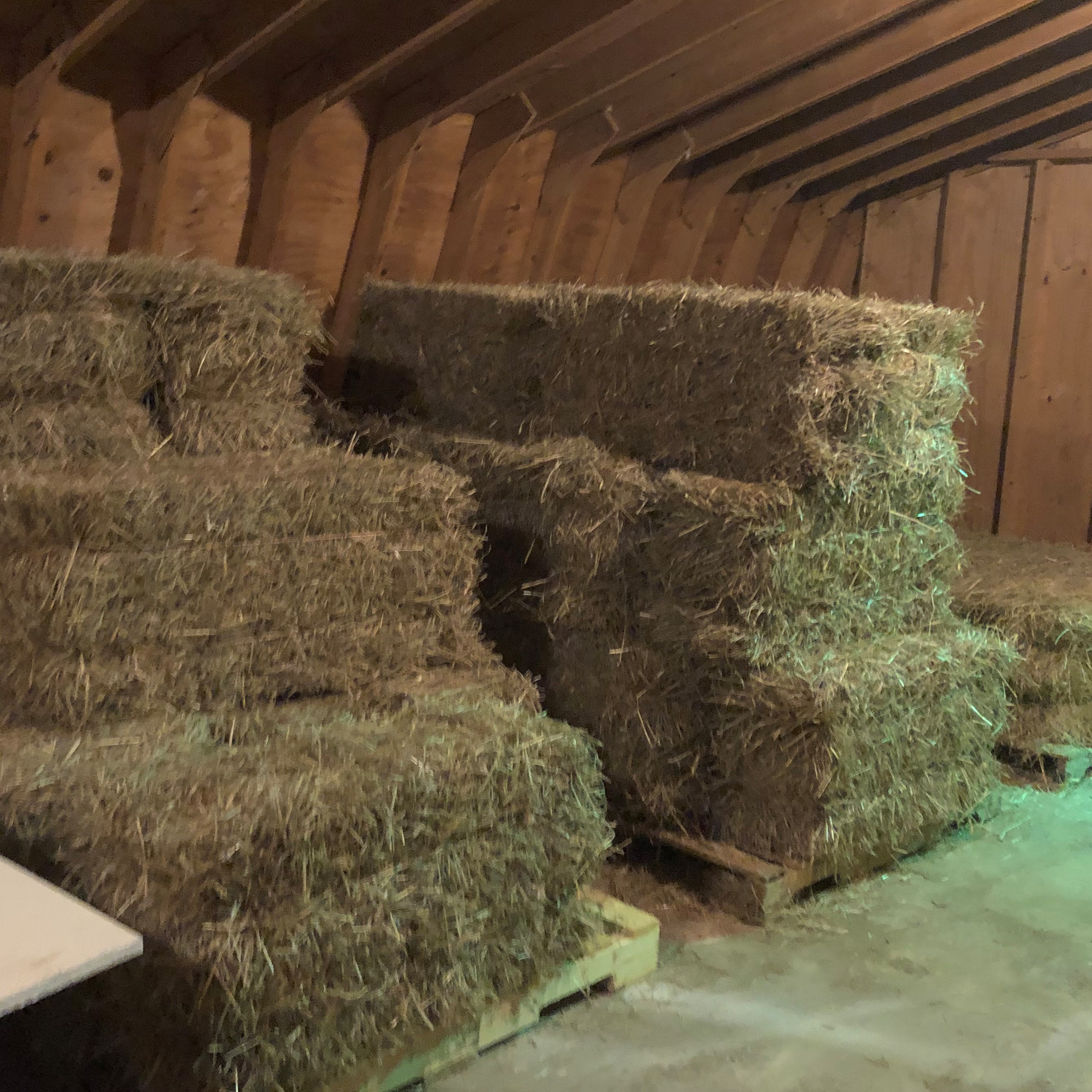 More Storage Room for Hay Bale Restock