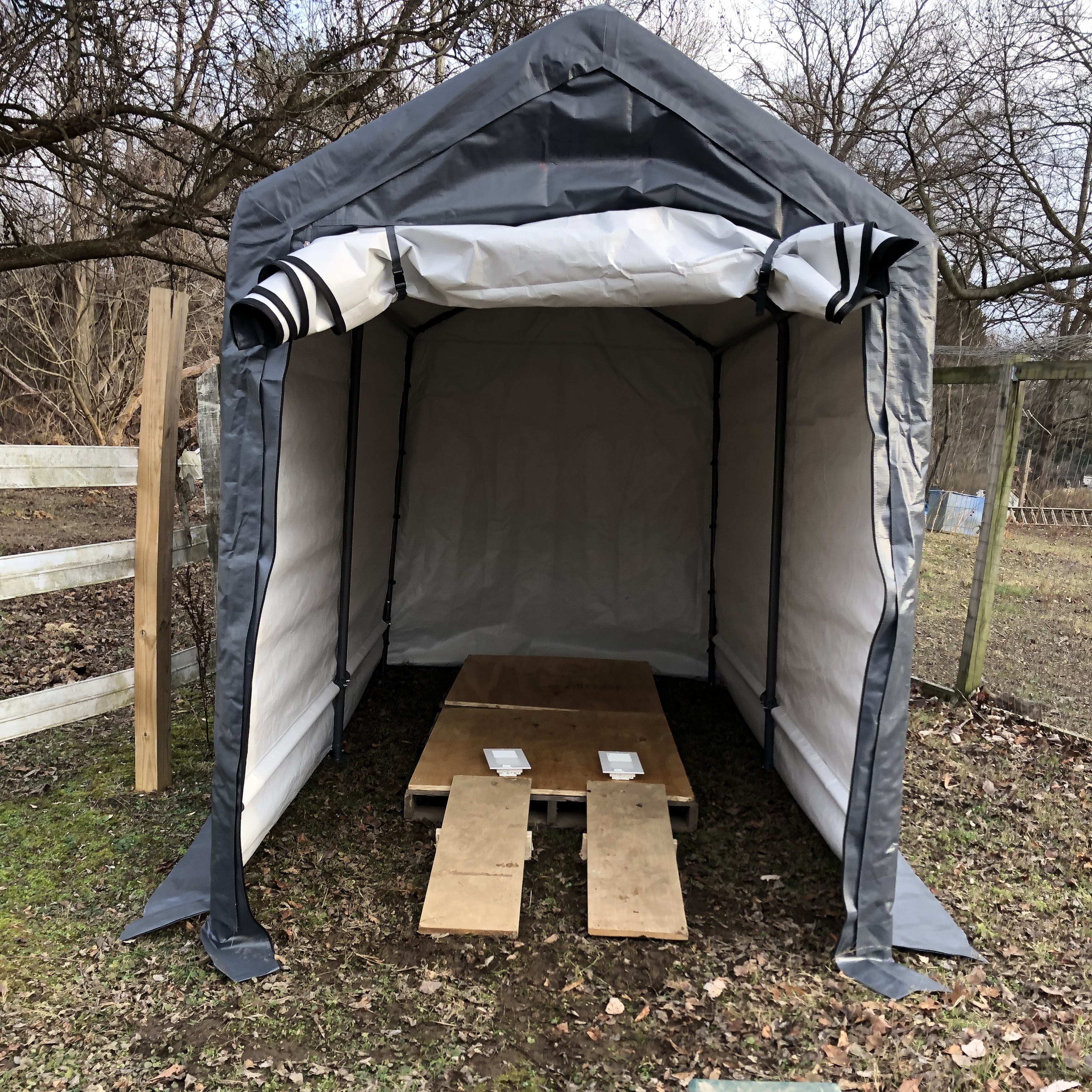DIY Round Bale Shelter
