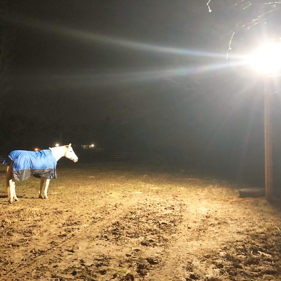 First Night with Flood Lights Installed