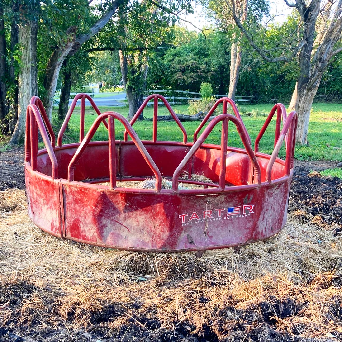 Empty Hay Ring with No Cover