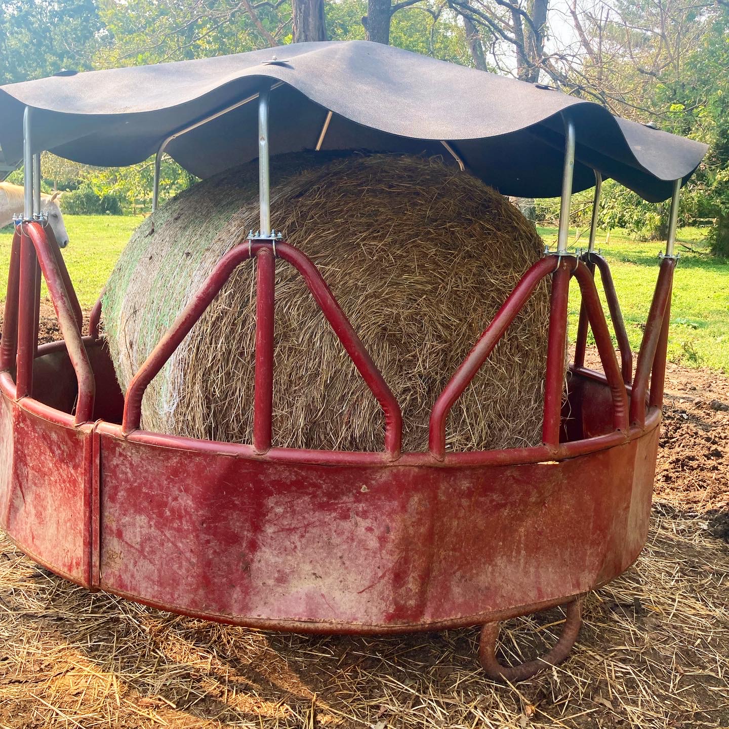 Hay Ring Cover with Bale